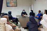 با حضور مدیر پرستاری جلسه درون بخشی با کارکنان واحد درمانگاه بیمارستان ضیائیان برگزار شد